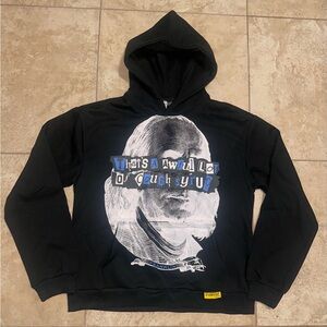 Black Graphic Hoodie with Unique Design